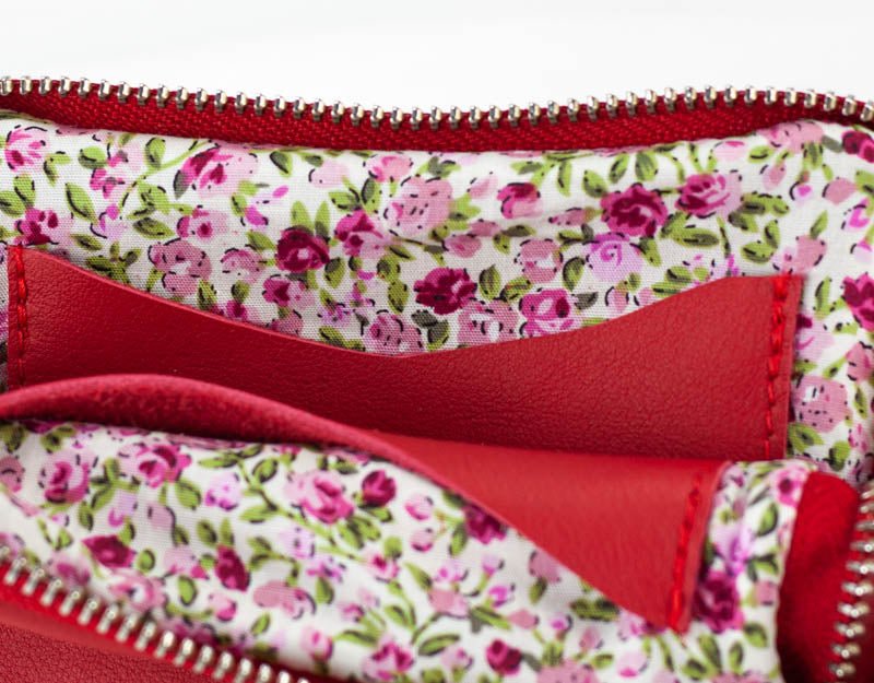 Myrto wallet - Red leather - milloobags