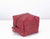 Cube case - Deep red soft leather - milloobags