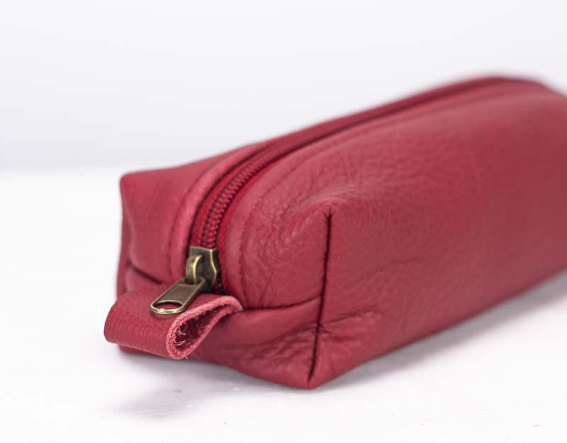 REC case - Deep red leather - milloobags