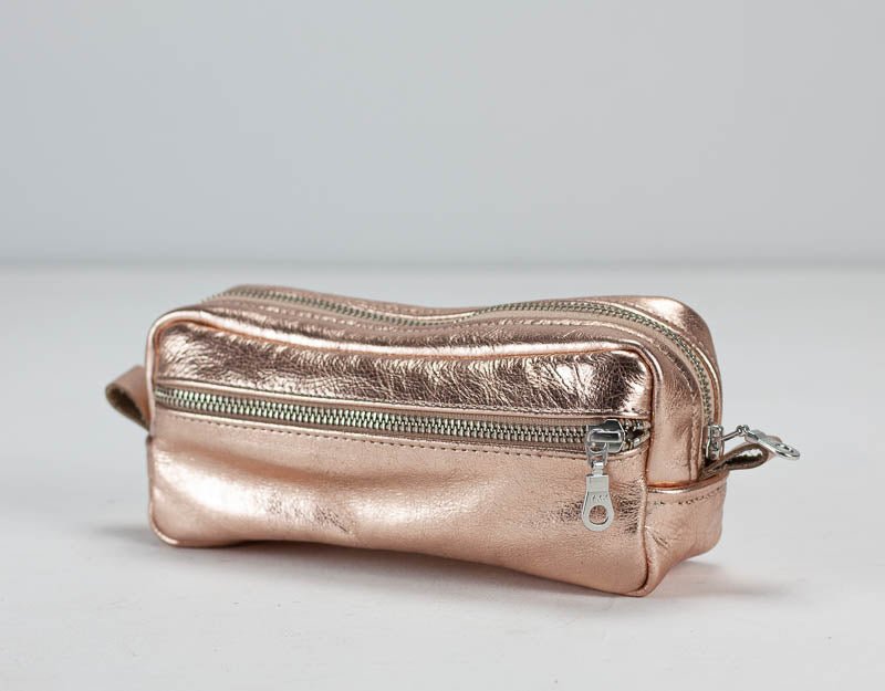 Brick case - Rose gold or silver coated leather - milloobags