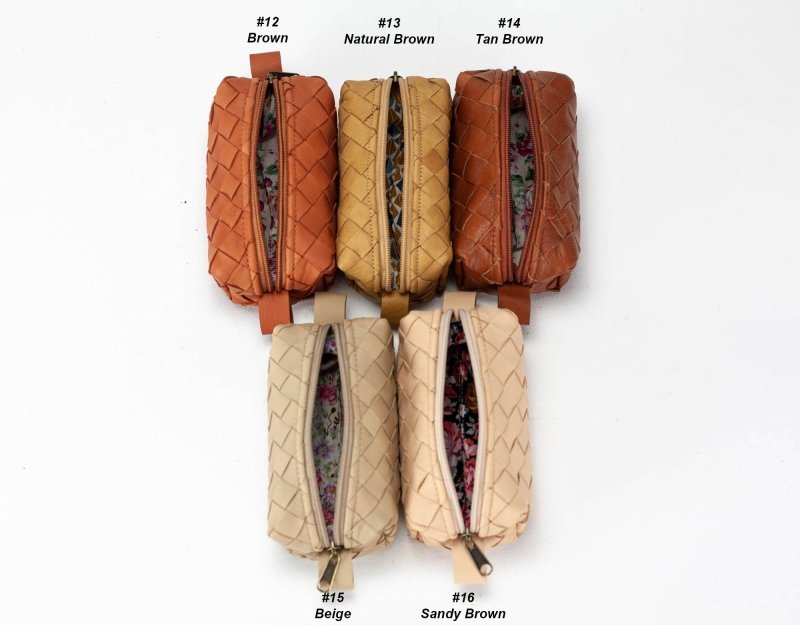 REC Mini case - Hand woven sheepskin in multiple colors - milloobags