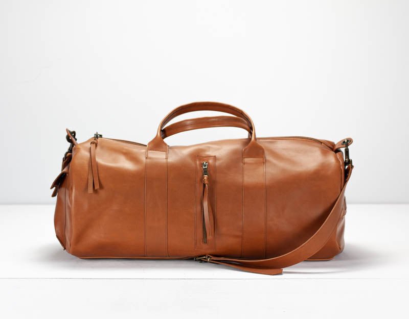 Nestor duffel bag - Brown leather - milloobags